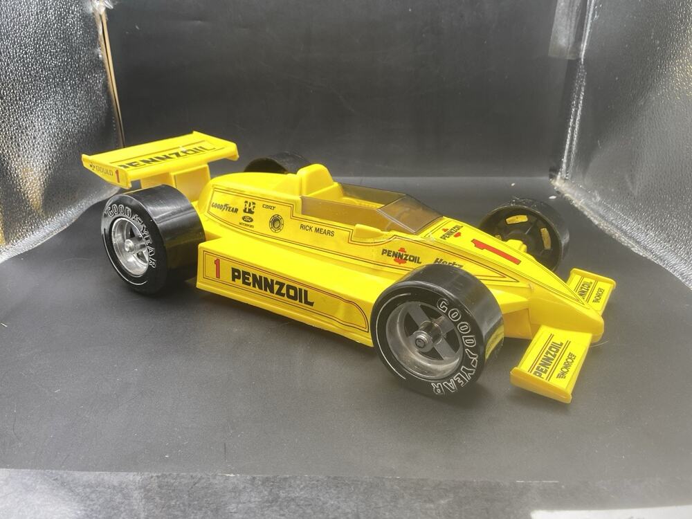 Vintage Pennzoil Indy Race Car F1 GAY Toys Inc. Plastic Toys Rick Mears #1